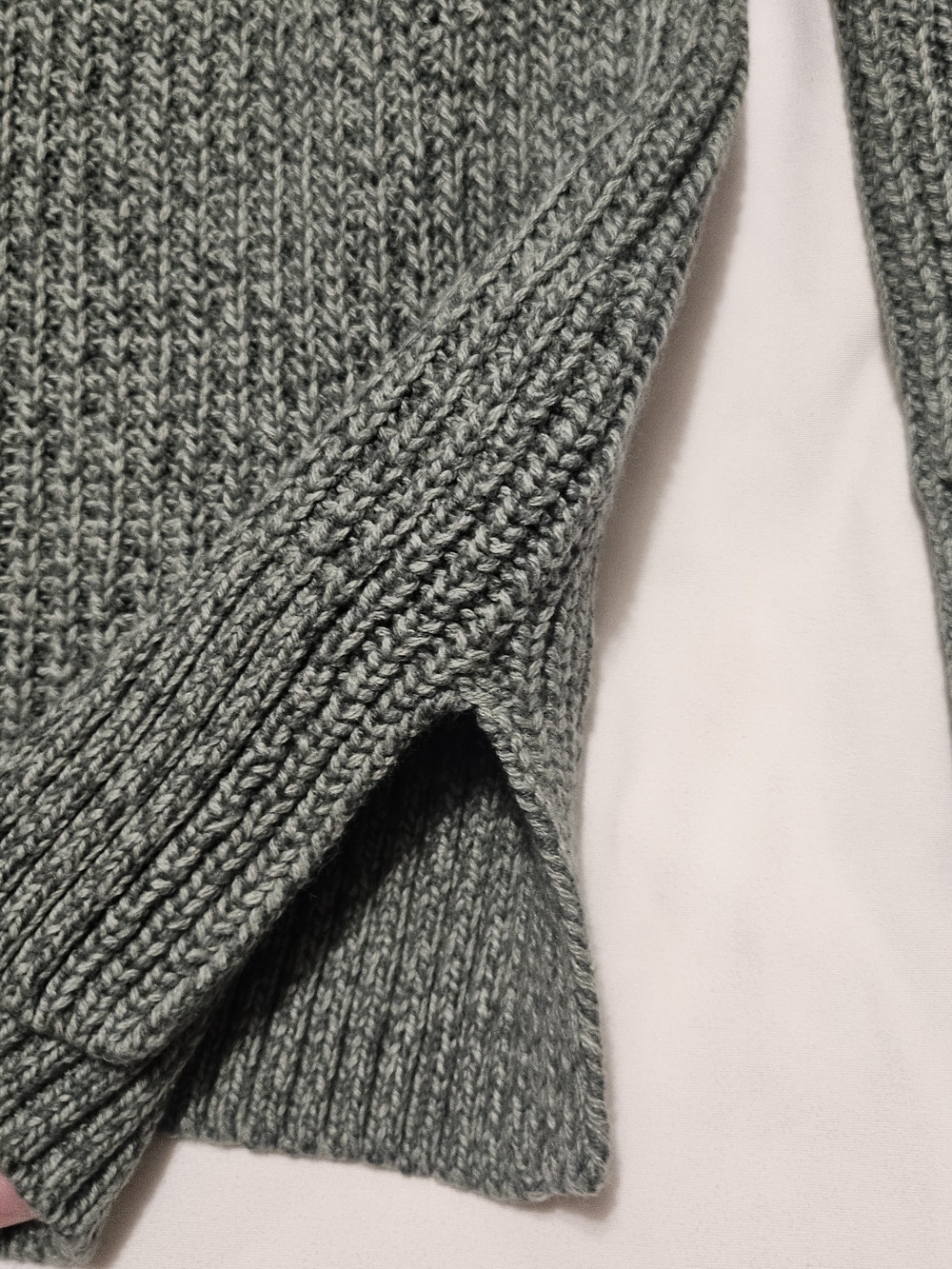 L.L. Bean Women's Mariner Shaker Crewneck Green Preppy Cozycore Sweater Size XL - Picture 4 of 9